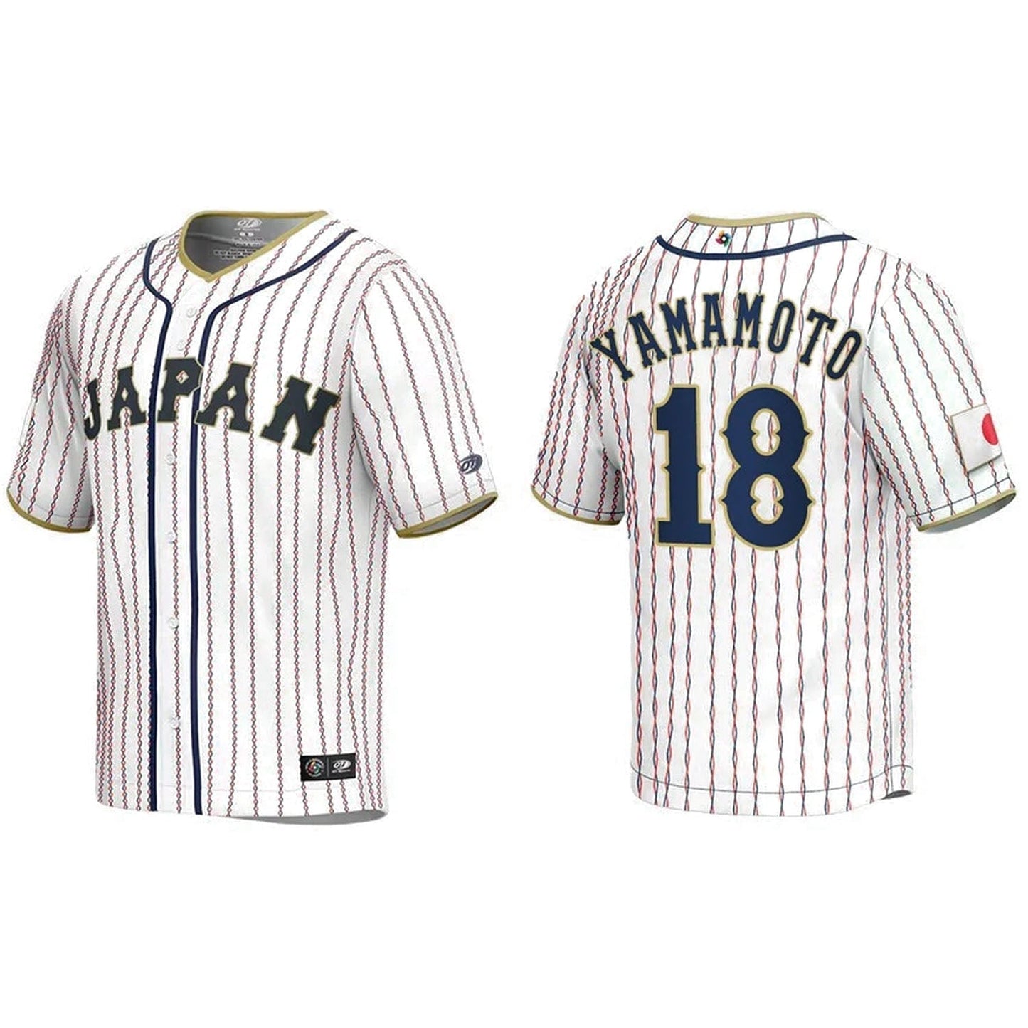 WBC Yoshinobu Yamamoto Japan 18 Jersey