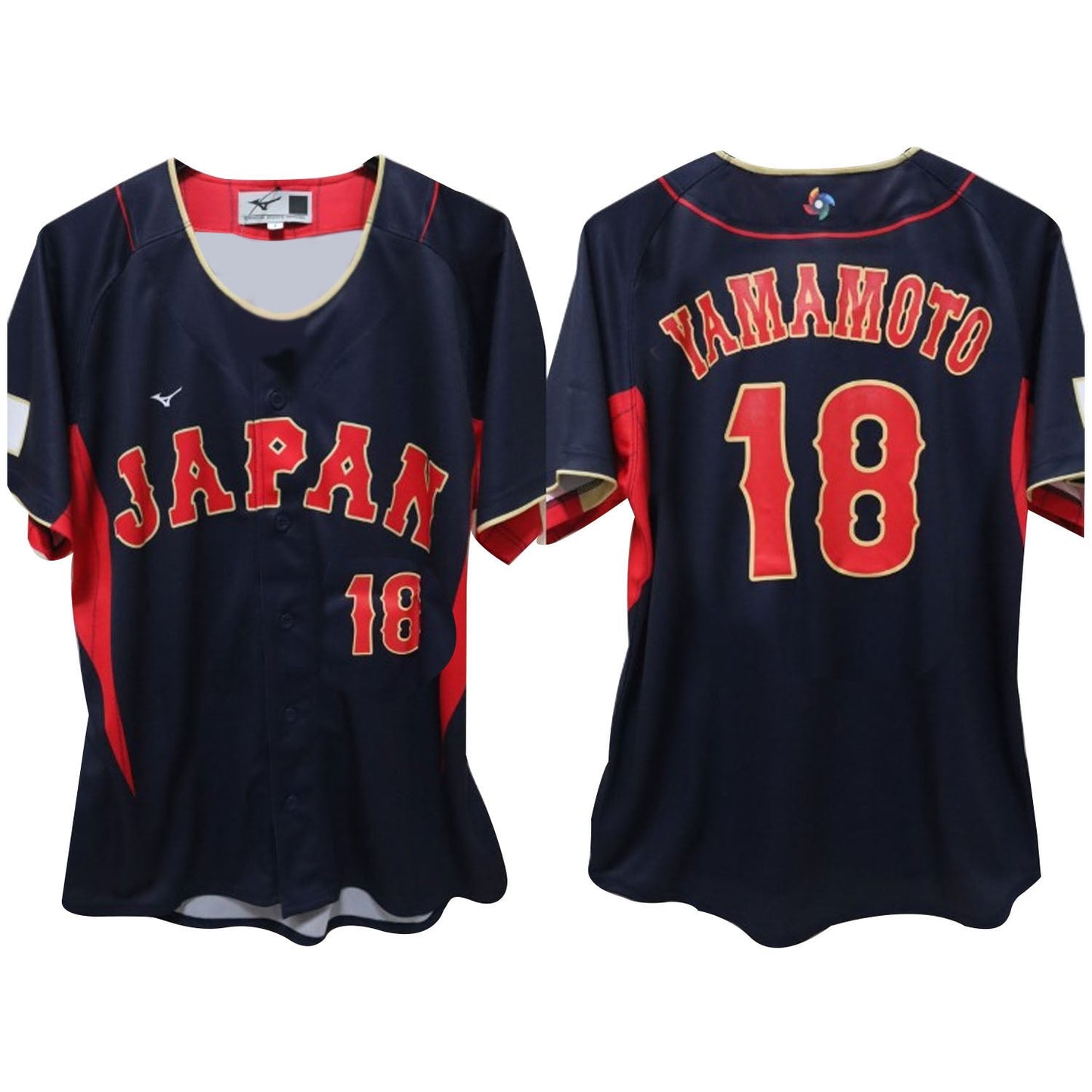 WBC Yoshinobu Yamamoto Japan 18 Jersey