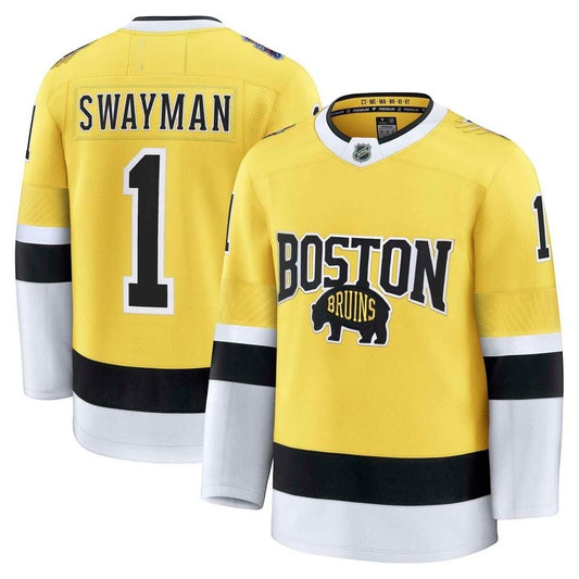 Jeremy Swayman Bruins 2026 Stadium Series PREMIUM hockey jersey