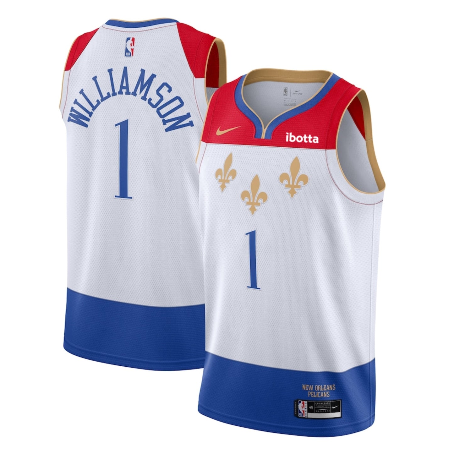 NBA Zion Williamson New Orleans Pelicans 1 Jersey