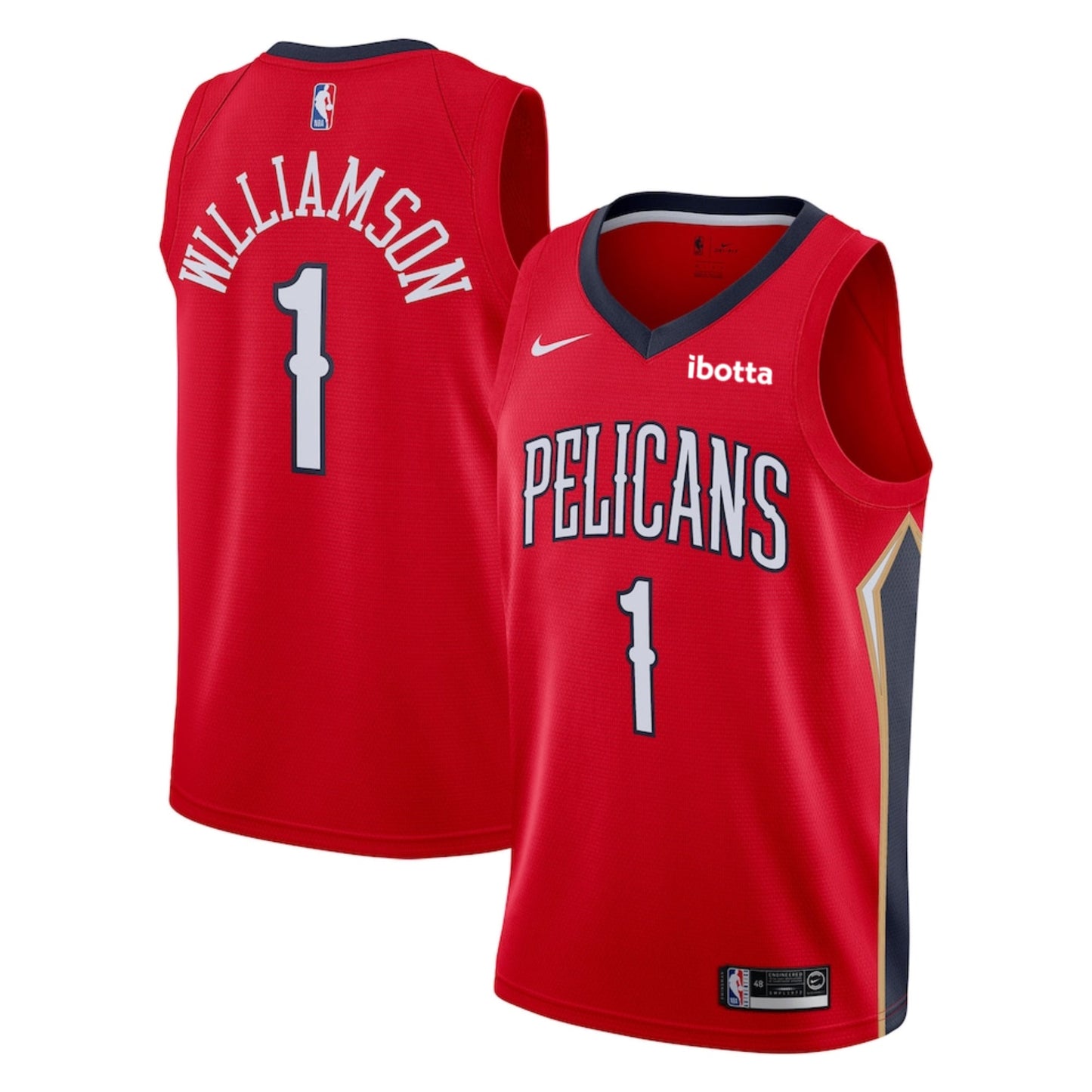 NBA Zion Williamson New Orleans Pelicans 1 Jersey