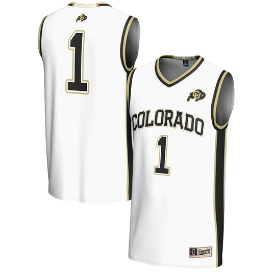#1 Colorado Buffaloes GameDay Greats Lightweight Basketball Jersey - White - NCAA