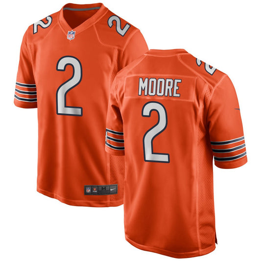 DJ Moore #2 Chicago Bears Football Jersey - Orange