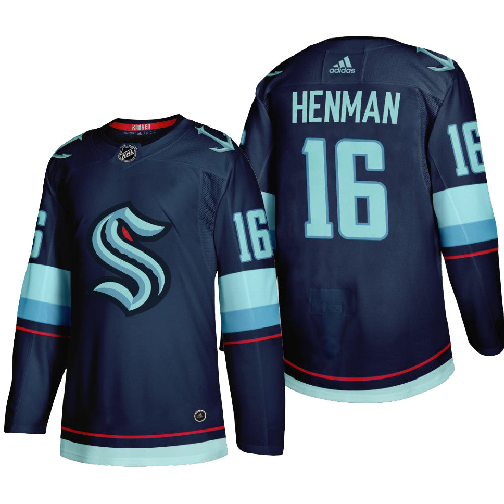 NHL Luke Henman Seattle Kraken 16 Jersey