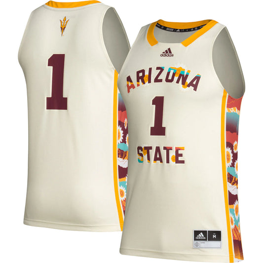 #1 Arizona State Sun Devils Honoring Black Excellence Basketball Jersey - Khaki - NCAA