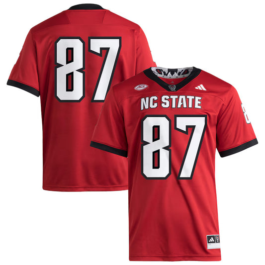 #87 NC State Wolfpack Premier Jersey - Red - NCAA
