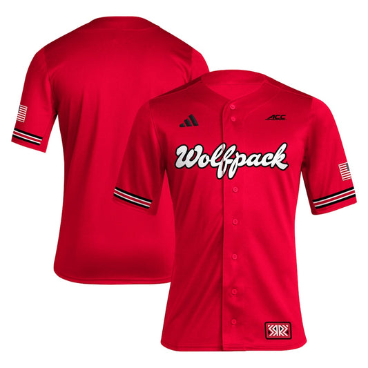 NC State Wolfpack Reverse Retro Baseball Jersey - Red - NCAA