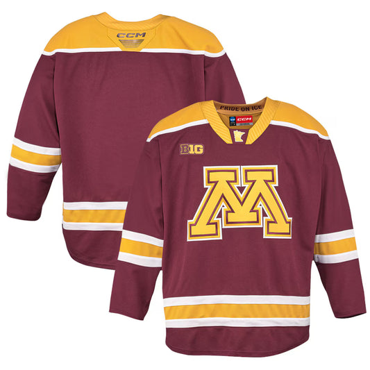 Minnesota Golden Gophers CCM Home Hockey Jersey – Maroon - NCAA