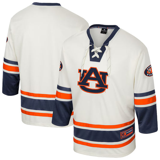 Auburn Tigers Colosseum Puck Proud Fashion Hockey Jersey - Cream - NCAA