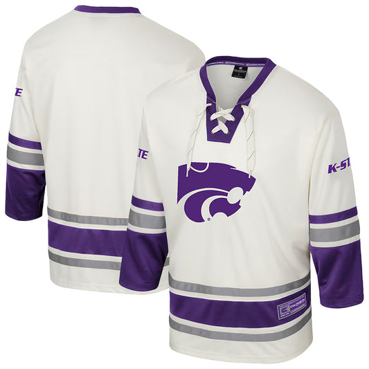 Kansas State Wildcats Colosseum Puck Proud Fashion Hockey Jersey - Cream - NCAA