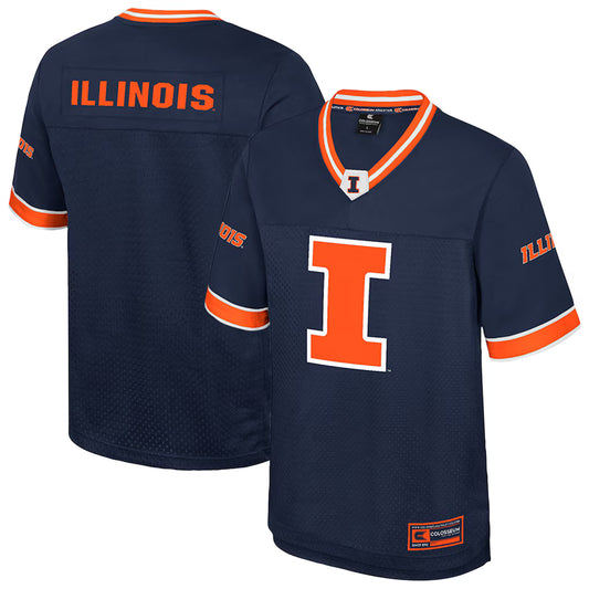 Illinois Fighting Illini Colosseum Nothing But The Hits Football Jersey - Navy - NCAA