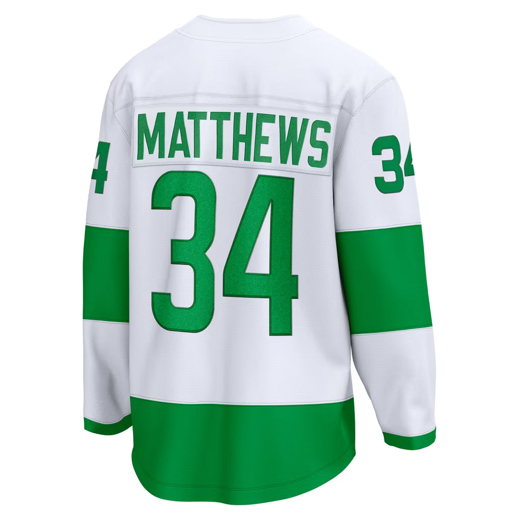 Auston Matthews #34 Toronto Maple Leafs Hockey Jersey – White