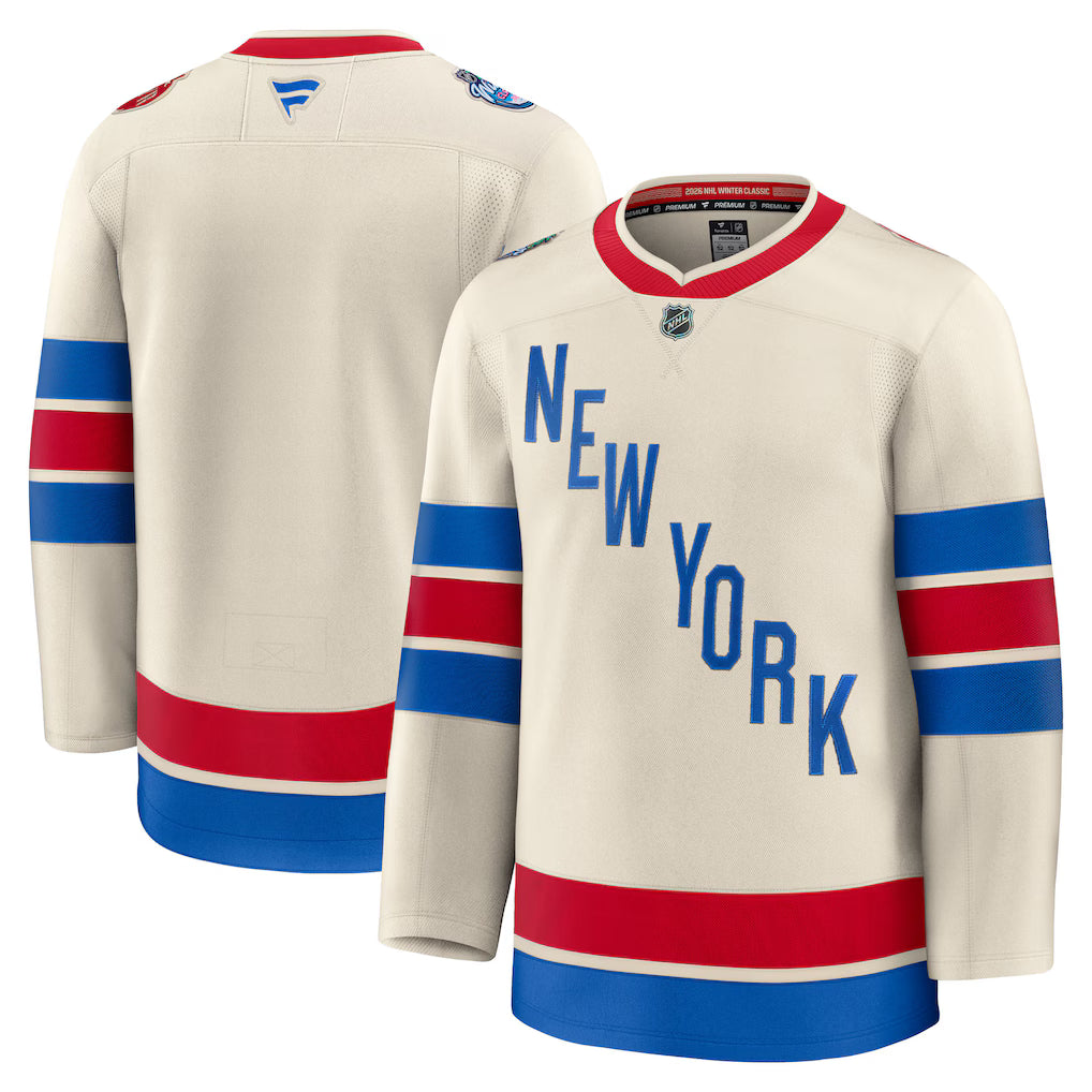 Hockey jersey with 'New York' text on a white background