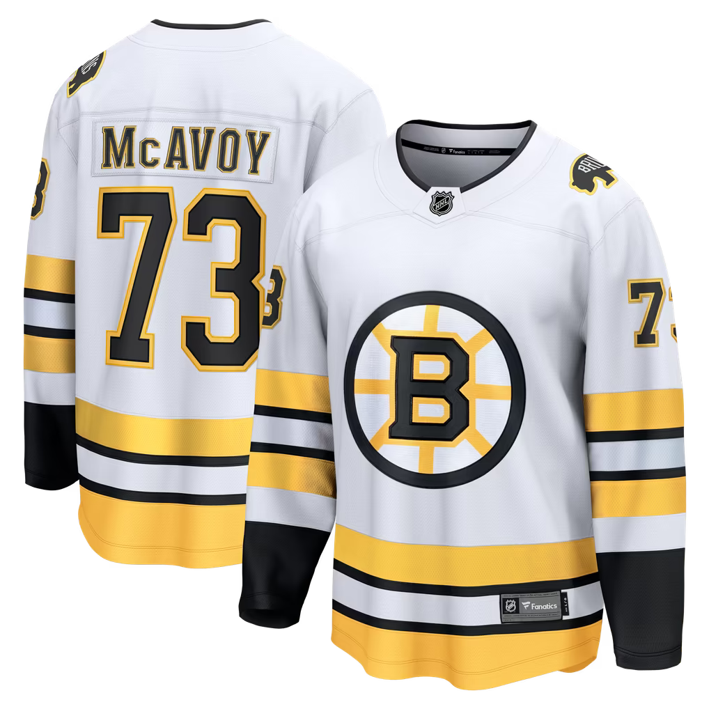 Charlie McAvoy #73 Boston Bruins Custom Hockey Jersey
