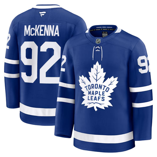 Gavin McKenna #92 Toronto Maple Leafs Hockey Jersey