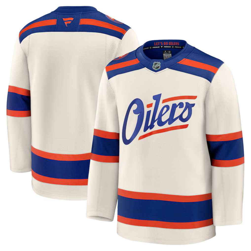 Edmonton Oilers Alternate Premium Jersey - Light Beige