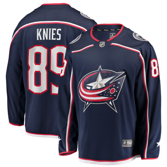 Matthew Knies #89 Columbus Blue Jackets Hockey Jersey