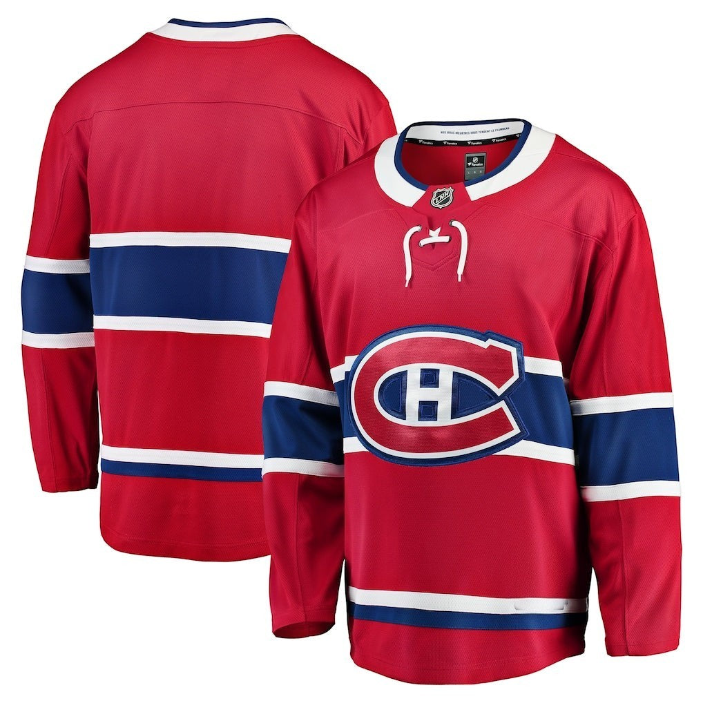 Montreal Canadiens Breakaway Home Jersey in red, front view