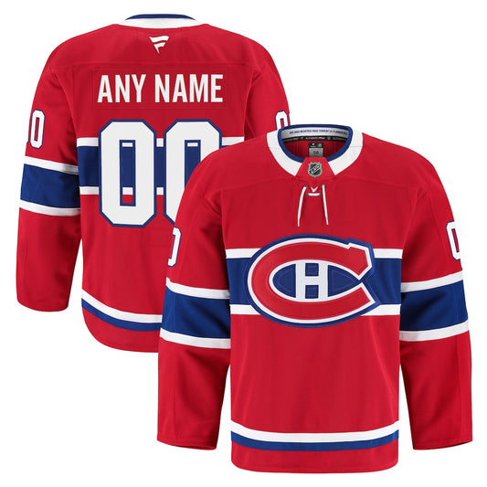 Montreal Canadiens Home Authentic Pro Custom Jersey - Red