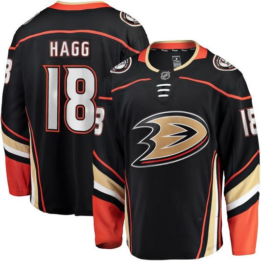 Robert Hagg Anaheim Ducks Home Breakaway Jersey in black