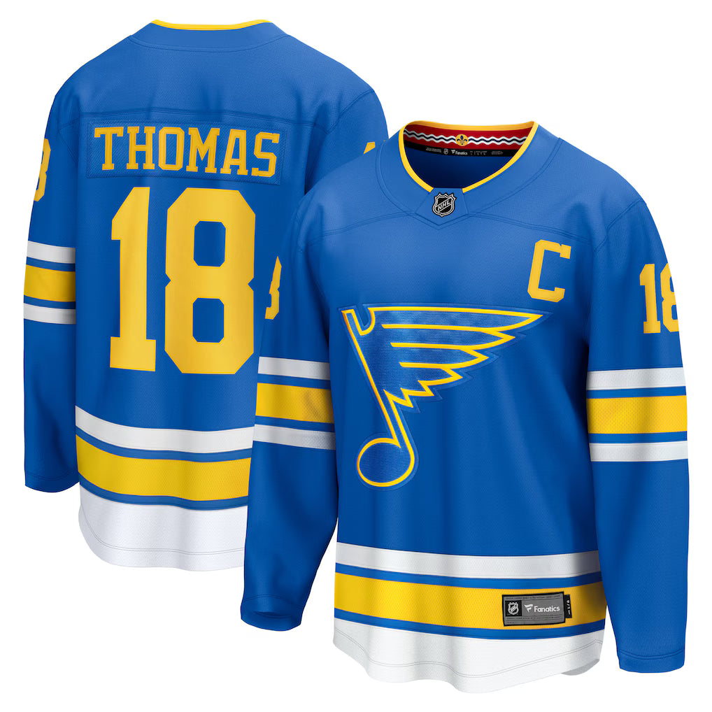 Robert Thomas #18 St. Louis Blues Hockey Jersey