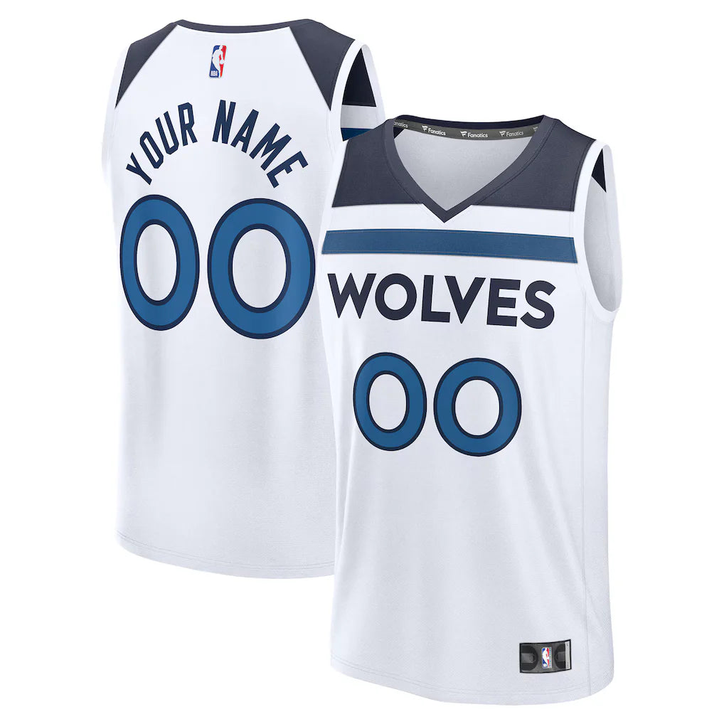 Minnesota Timberwolves Fanatics Fastbreak Custom Jersey - Association ...