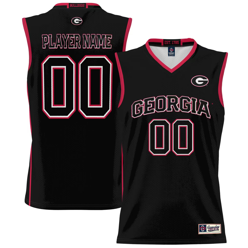 Georgia Bulldogs Custom Name and Number Basketball Jersey