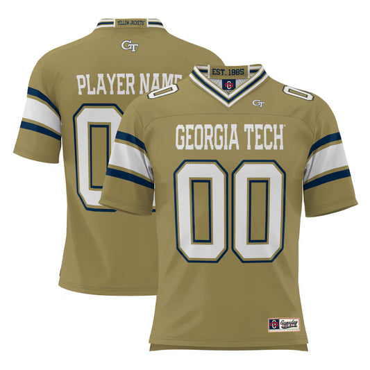 Georgia Tech Yellow Jackets GameDay Greats NIL Pick-A-Player Football Jersey - Gold - NCAA