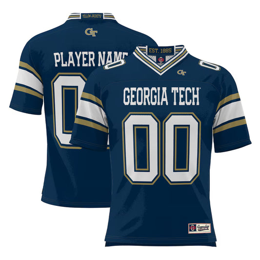 Georgia Tech Yellow Jackets GameDay Greats NIL Pick-A-Player Football Jersey - Navy - NCAA