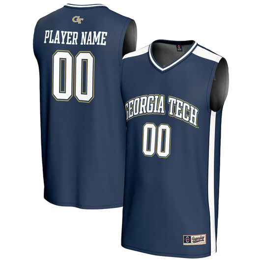 Georgia Tech Yellow Jackets GameDay Greats NIL Pick-A-Player Lightweight Basketball Fashion Jersey - Navy - NCAA