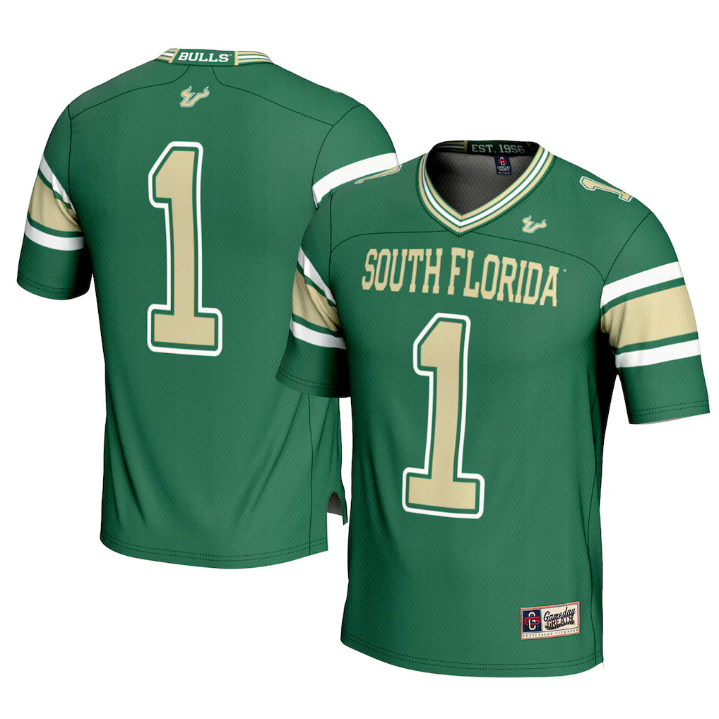 #1 South Florida Bulls GameDay Greats Football Jersey - Green -