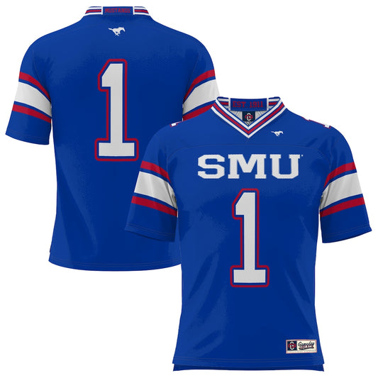 #1 SMU Mustangs GameDay Greats Endzone Football Jersey - Royal -