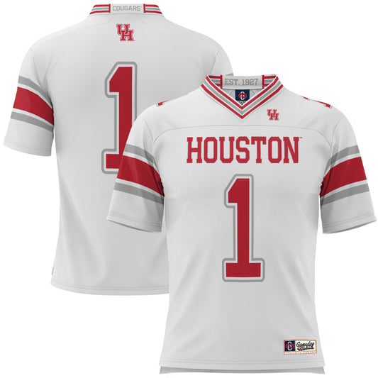 #1 Houston Cougars GameDay Greats Football Jersey - White - NCAA
