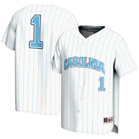 #1 North Carolina Tar Heels GameDay Greats Lightweight Baseball Fashion Jersey - White - NCAA