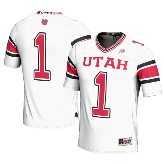 #1 Utah Utes GameDay Greats Football Jersey - Cardinal -