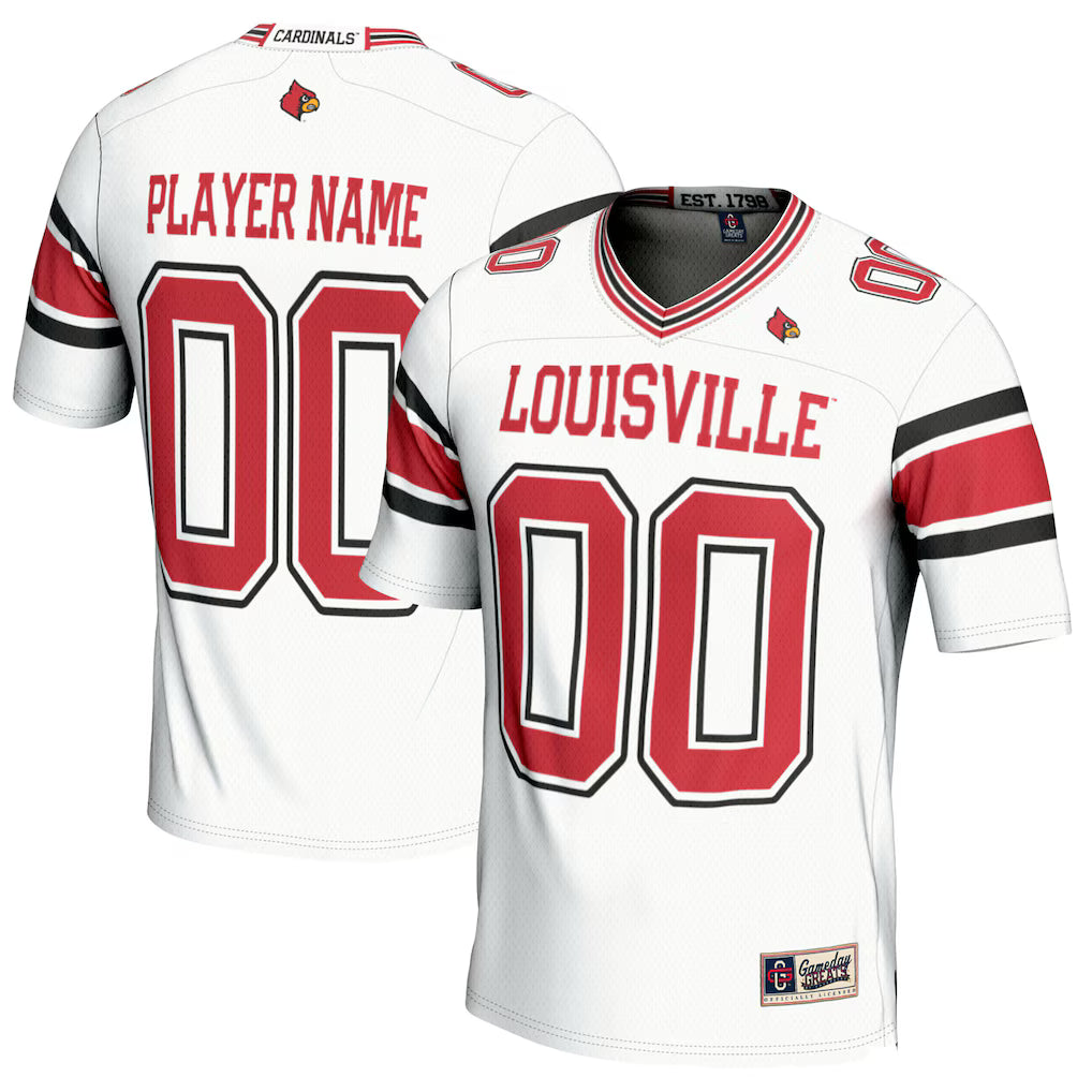 Louisville Cardinals GameDay Greats NIL Pick-A-Player Football Jersey - White - NCAA