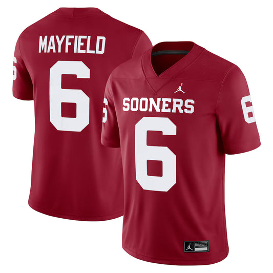Baker Mayfield Oklahoma Sooners Alumni Player Game Jersey - Crimson -