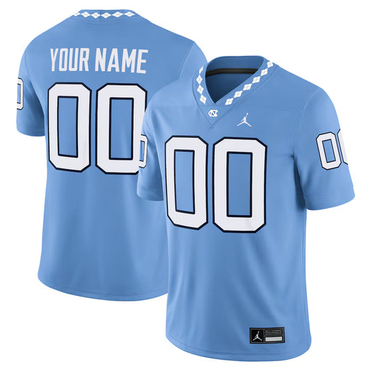 North Carolina Tar Heels Custom Game Jersey - Carolina Blue - NCAA