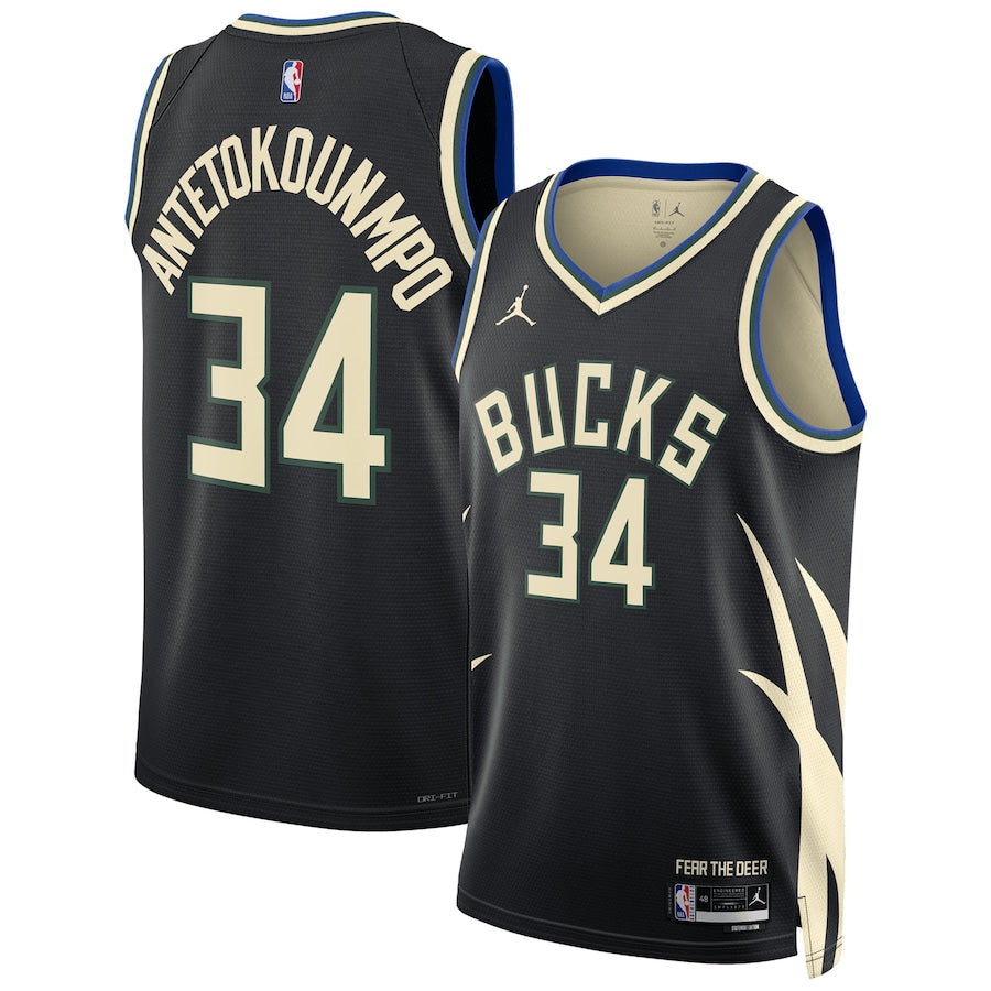 NBA Giannis Antetokounmpo Milwaukee Bucks 34 Jersey