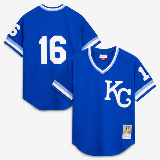 Bo Jackson Kansas City Royals Mitchell & Ness 1989 Cooperstown Collection Batting Mesh Practice Jersey - Royal