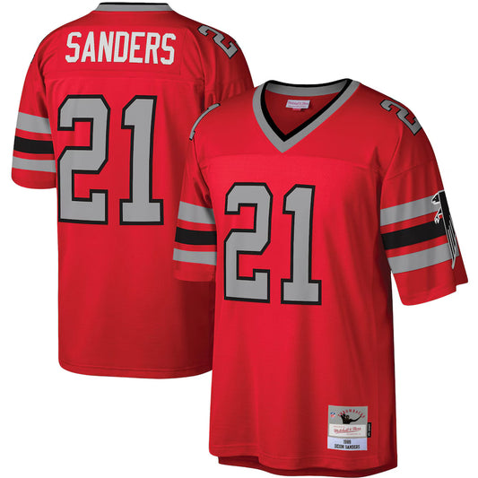 Deion Sanders Atlanta Falcons Mitchell & Ness Legacy Replica Jersey - Red - NFL