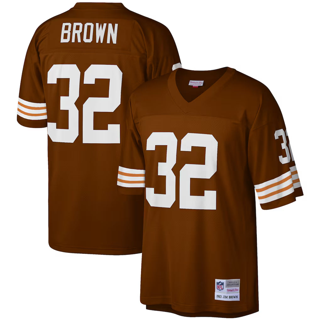 Jim Brown #32 Cleveland Custom Name & Number Football Jersey