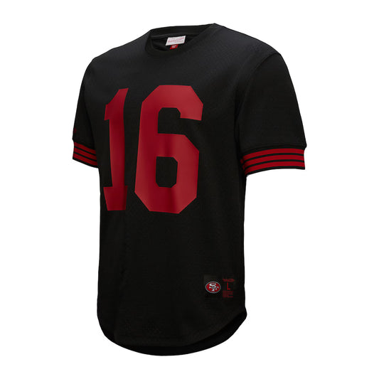 Joe Montana #16 San Francisco 49ers Black Football Fan Jersey
