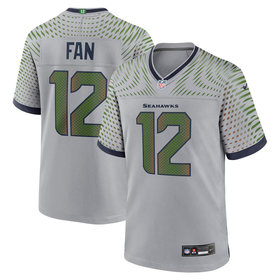 12s Seattle Seahawks 2025 Rivalries Collection Game Jersey - Wolf Gray - NFL