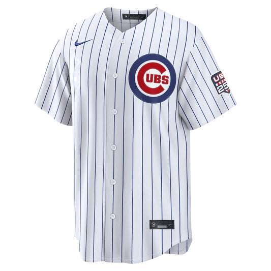 Alex Bregman Chicago Cubs USA 250 Fourth of July Home Baseball Jersey – White