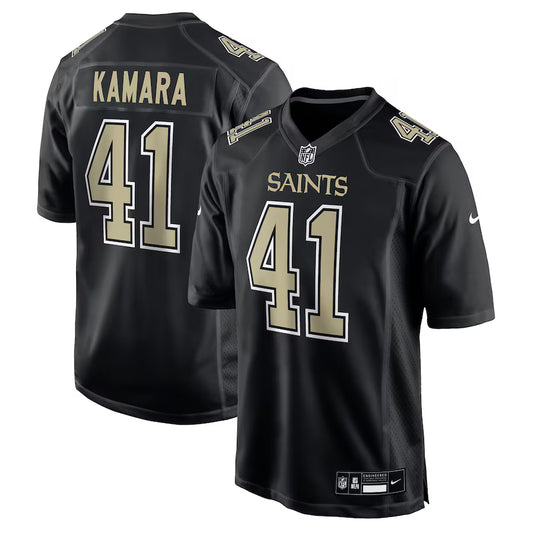 Alvin Kamara New Orleans Saints Fashion Game Jersey - Carbon Black - NFL