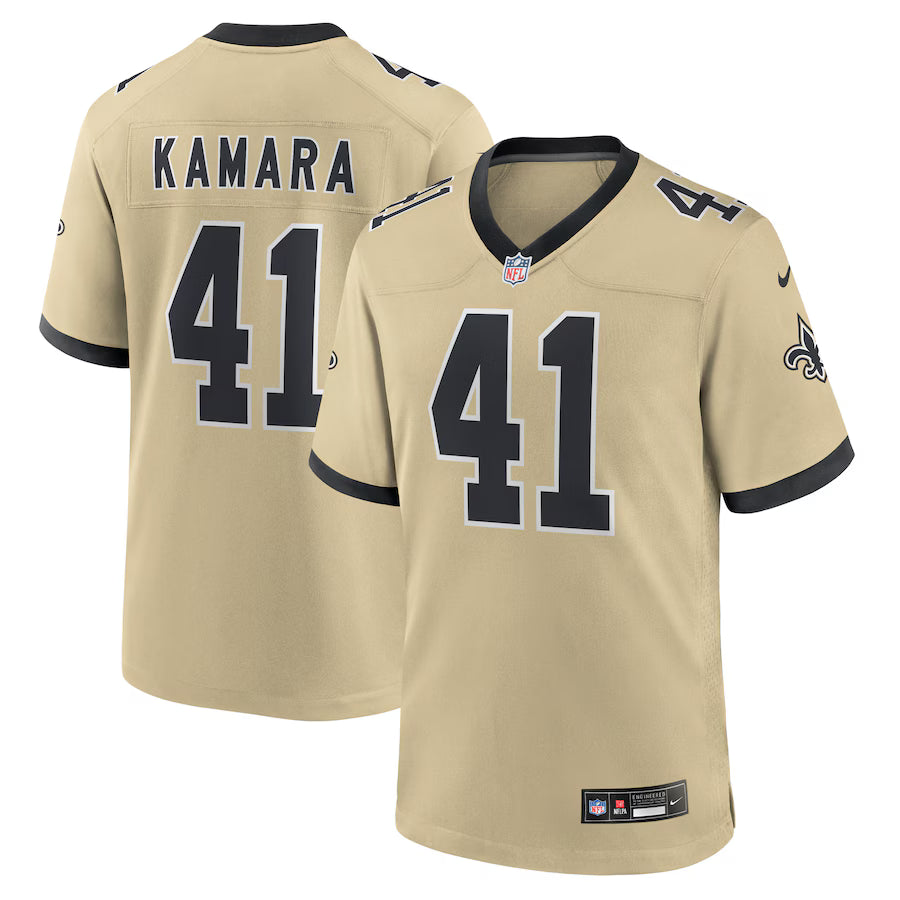 Alvin Kamara New Orleans Saints Gameday Golds Alternate Game Player Jersey - Gold - NFL