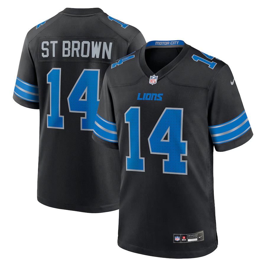 Amon-Ra St. Brown Detroit Lions 2nd Alternate Game Jersey - Black - NFL