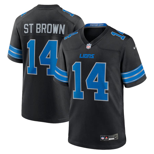 Amon-Ra St. Brown Detroit Lions 2nd Alternate Game Jersey - Black - NFL
