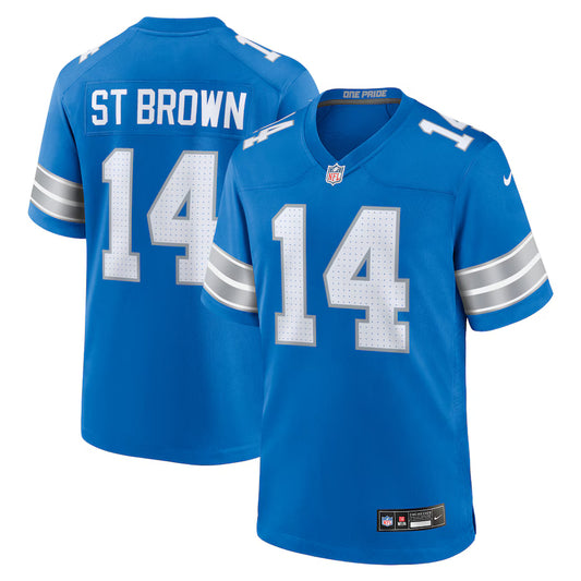 Amon-Ra St. Brown Detroit Lions Game Jersey - Blue - NFL